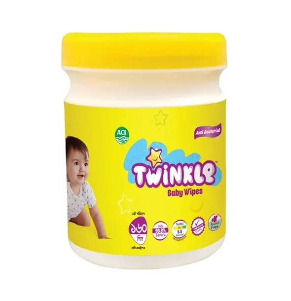 Twinkle Baby Wipes Jar 160pcs